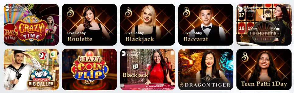Giochi da casinò dal vivo RAISEBET CASINO
