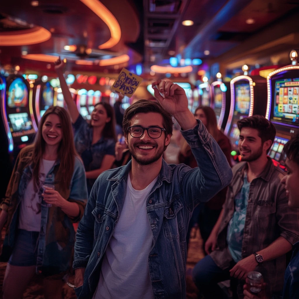 una persona con un bonus del casinò RAISEBET CASINO