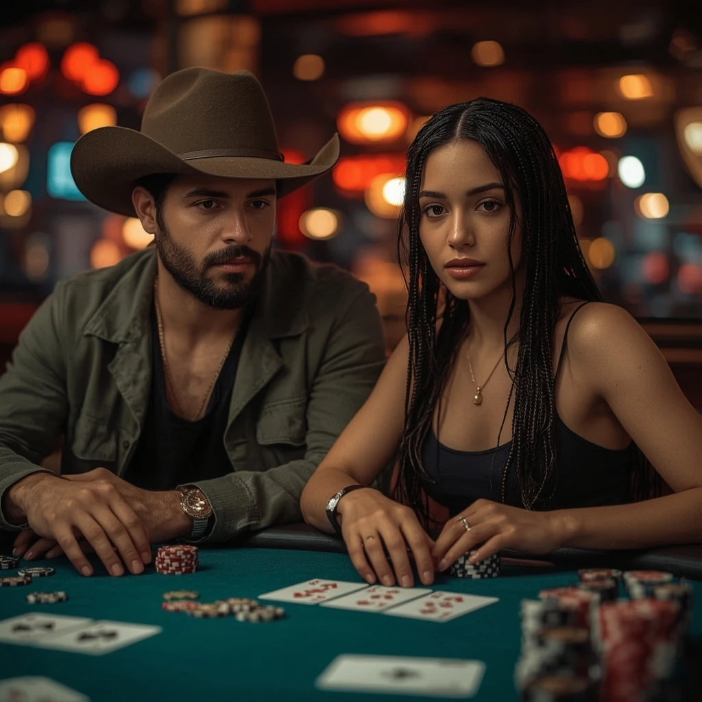 foto di due giocatori di poker RAISEBET CASINO